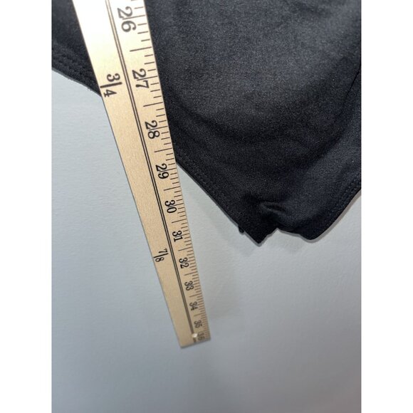 Blue Leopard‎ Black Bodysuit With Spaghetti Straps, 3X - Picture 3 of 7